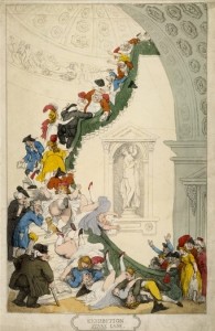Thomas Rowlandson, Exhibition Stare-Case © The Trustees of the British Museum