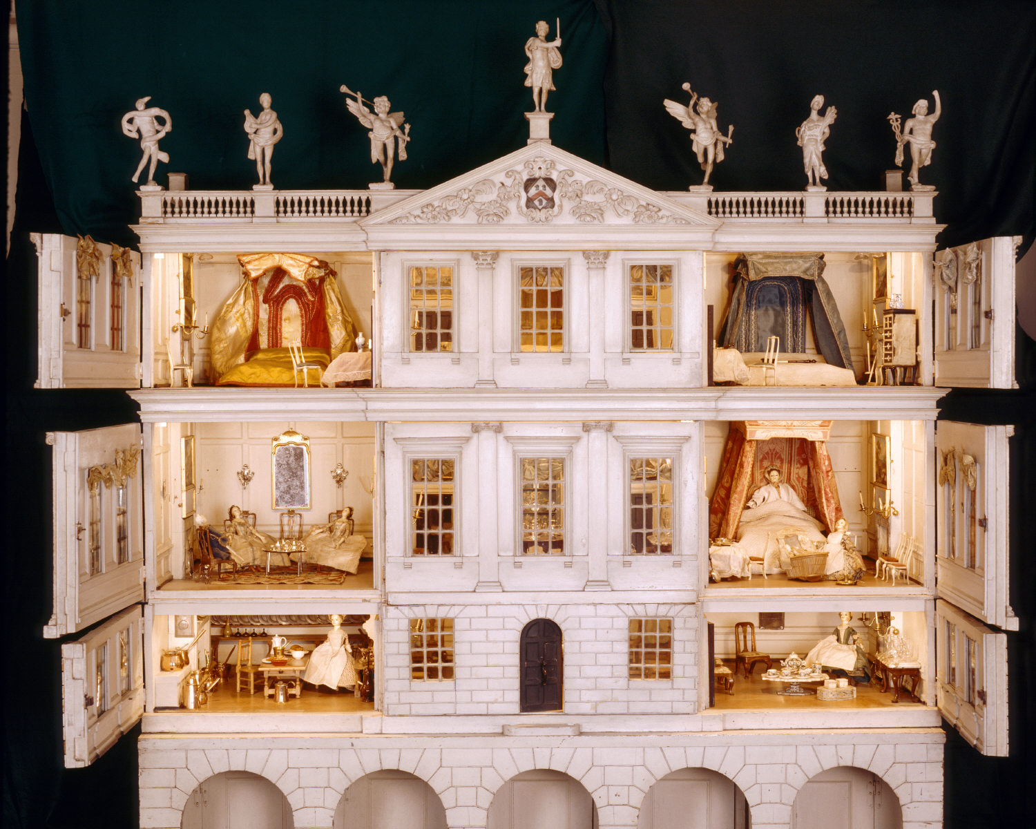 The exterior/structure of the dolls' house at Uppark.